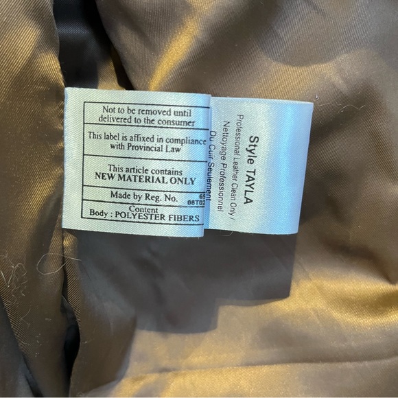 Danier Leather Jacket - Style: Tayla, Dark Cognac - Picture 6 of 13